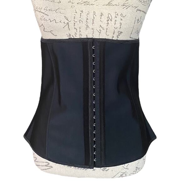 Corset Black 9 Steel Bone Waist Trainer Shapewear Size 2XL - Picture 1 of 5